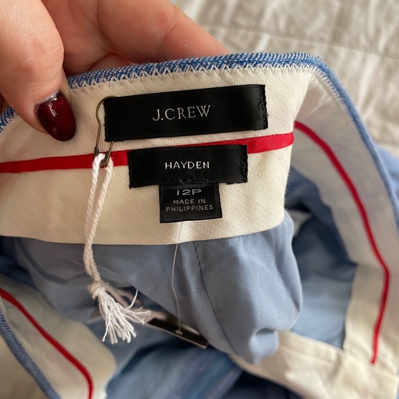 J. Crew Kick-Out Cropped Flare (Hayden Pant), Size 12P, Light Blue - Picture 3 of 5